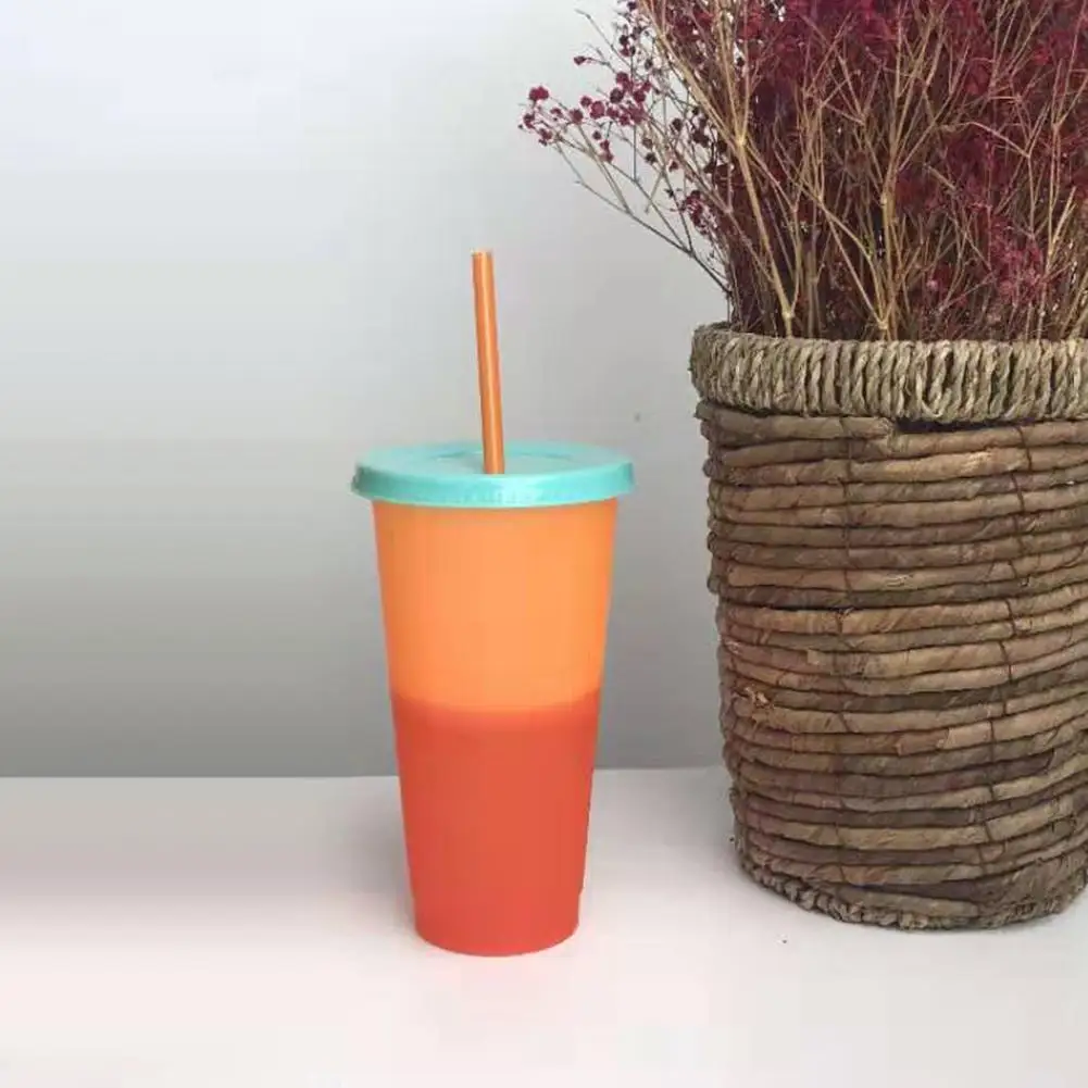 1 шт. летние Волшебные пластиковые кофейные кружки бутылки для воды с набор