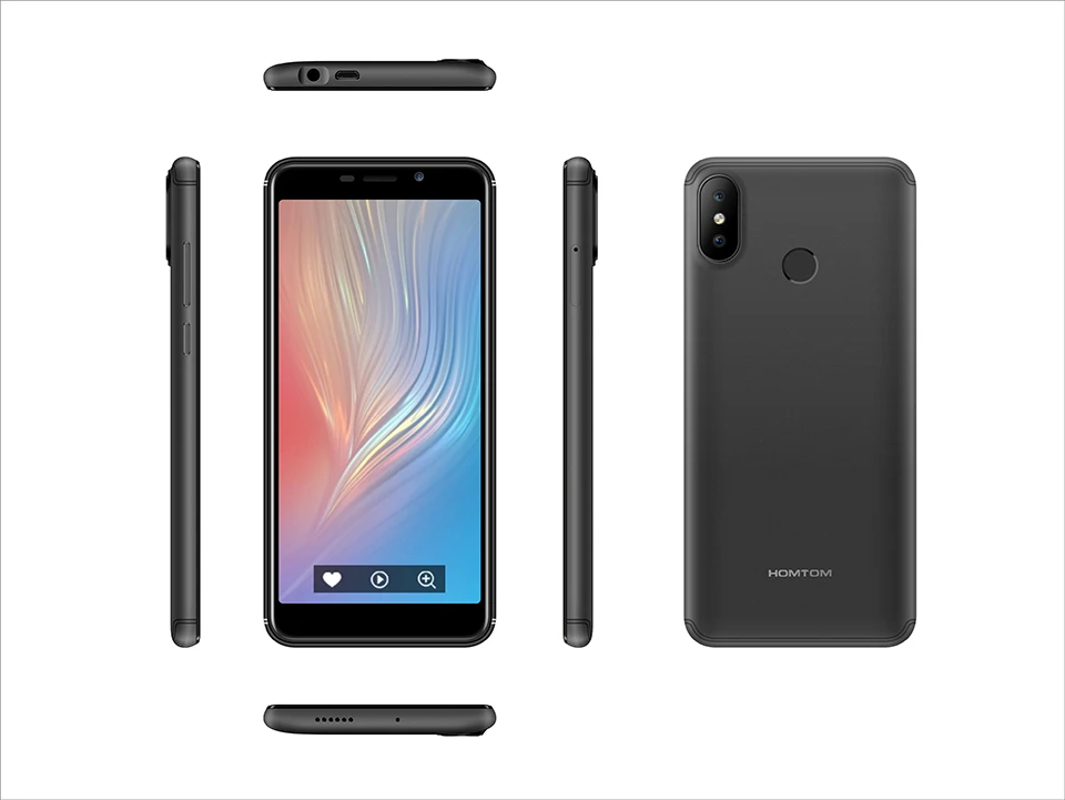 Оригинальная версия HOMTOM C2 Android 8,1 2+ 16GB мобильный телефон Face ID MTK6739 четырехъядерный 13 МП Двойная камера OTA 4G FDD-LTE смартфон