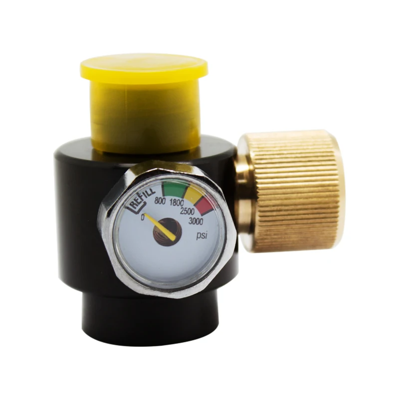 Баллон для пейнтбола Регулируемый регулятор давления на выходе 0 300PSI 800psi 825 psi 14NGO