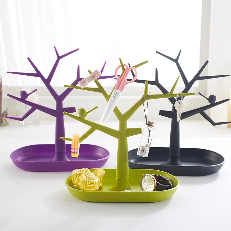 Бытовая деревянная стойка для хранения ювелирных изделий серьги ожерелье