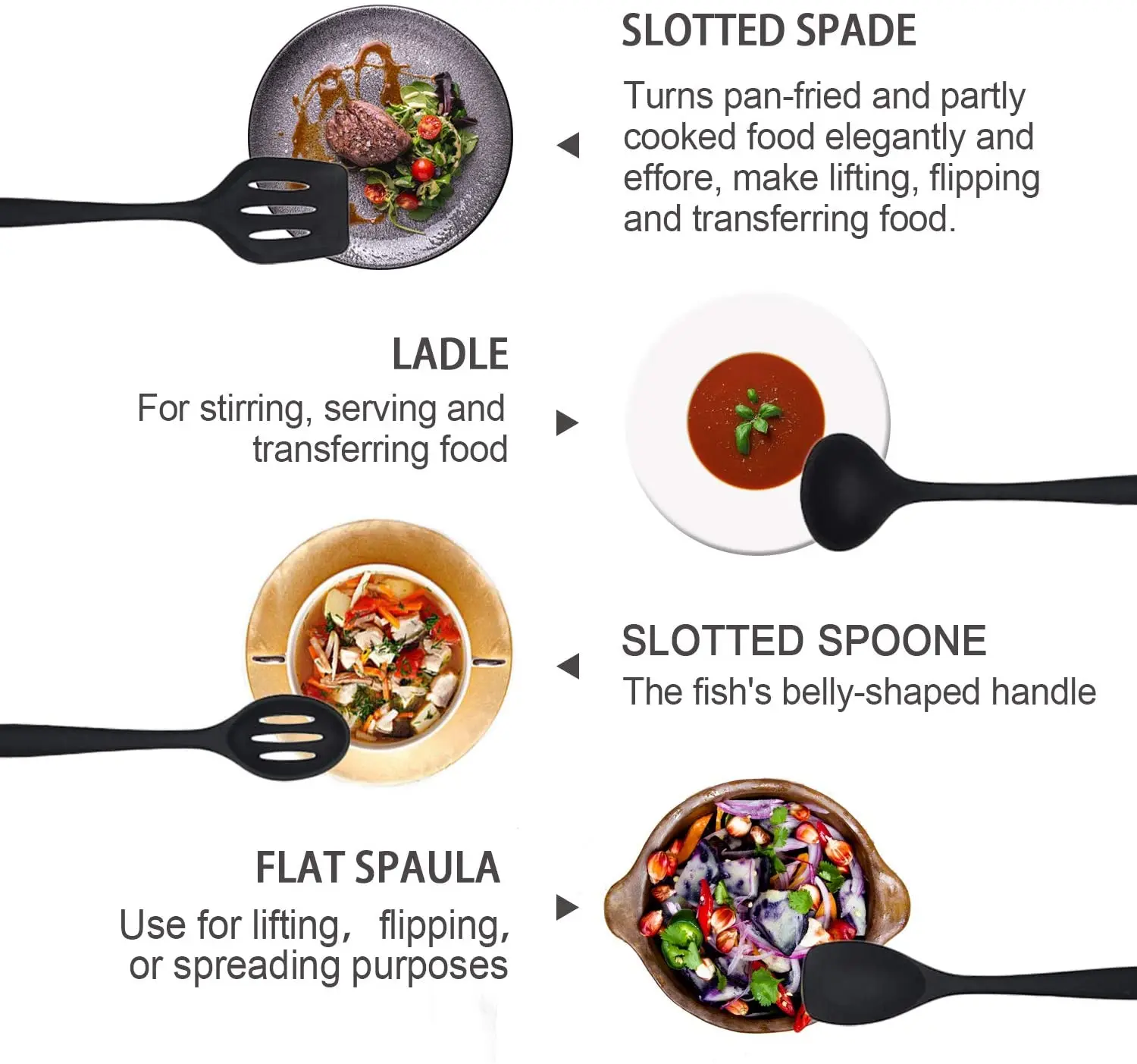 Набор силиконовой посуды для кухни термостойкая кухонная утварь набор не