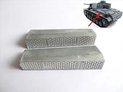 

US Stock 1/16 Scale Mato RC German Panzer III RC Tank Side Metal Air Intake Box MT088 TH00780-SMT5