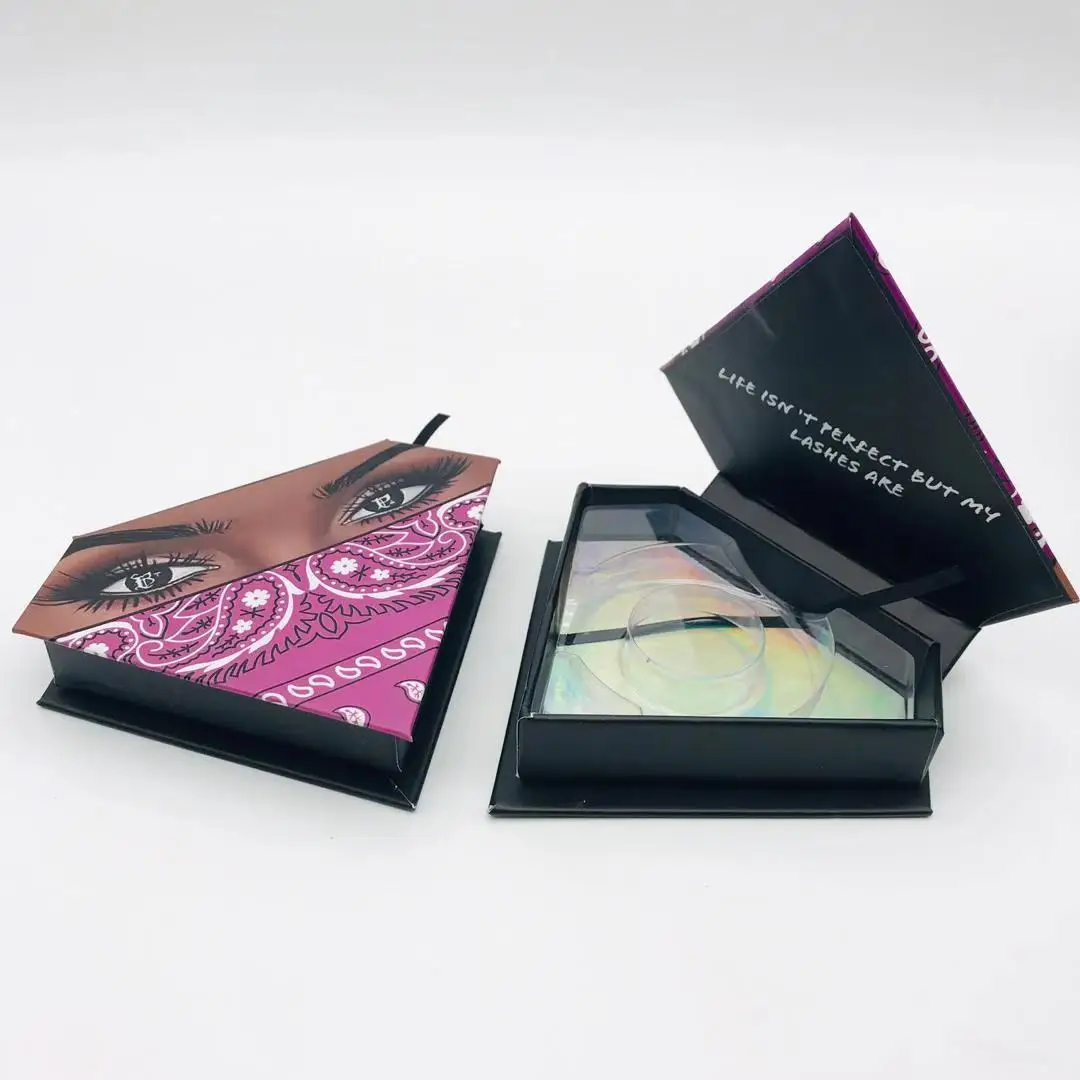 

Lash Boxes Wholesale Eyelash Packaging Newest 5-100 pcs Empty Lash Case with Clear Tray 25mm Mink Lash Boxes Packaging