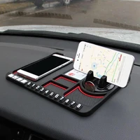 multifunctional car anti slip mat car accessories interior cushion mat auto phone holder silicone dashboard pad mat universal