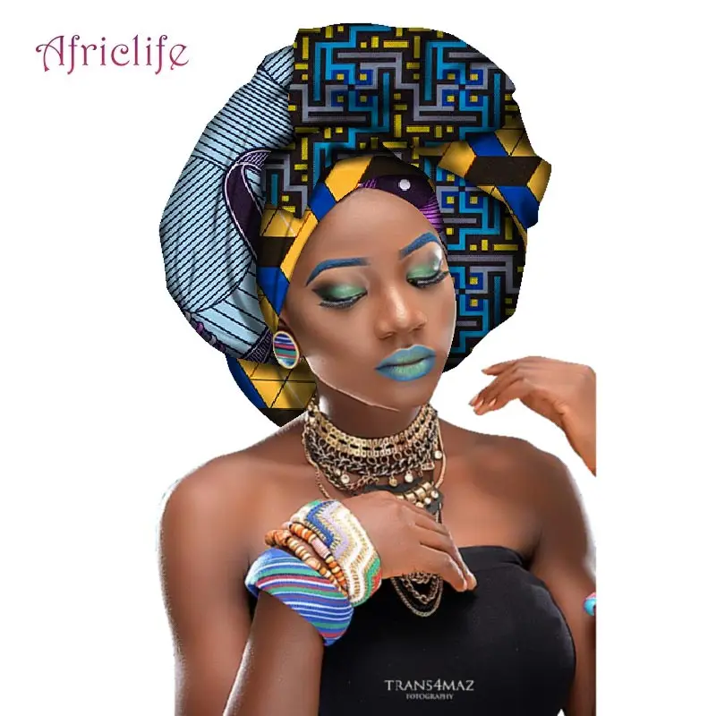 Африканский Анкара головной обруч много цветов из Headtie Воск для печати длинный