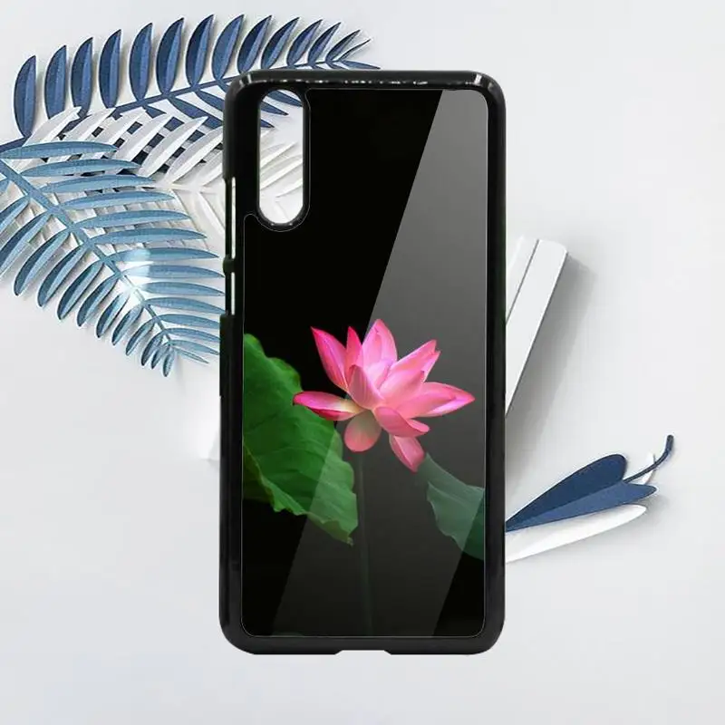 

Lotus Flowers pattern Phone Case PC For Samsung galaxy S note 8 9 20 10 e lite2019 plus pro ultra