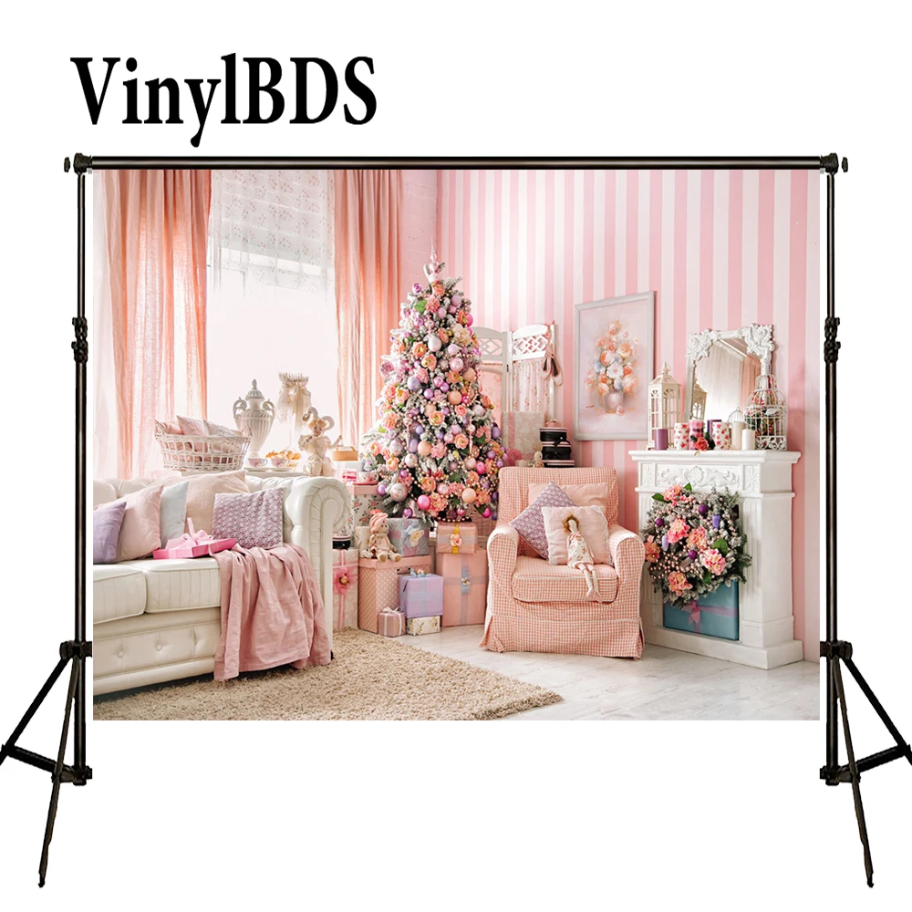 

Винилбд фон для фотосъемки в помещении, розовый фон для фотосъемки с домом, Фотофон для новорожденных
