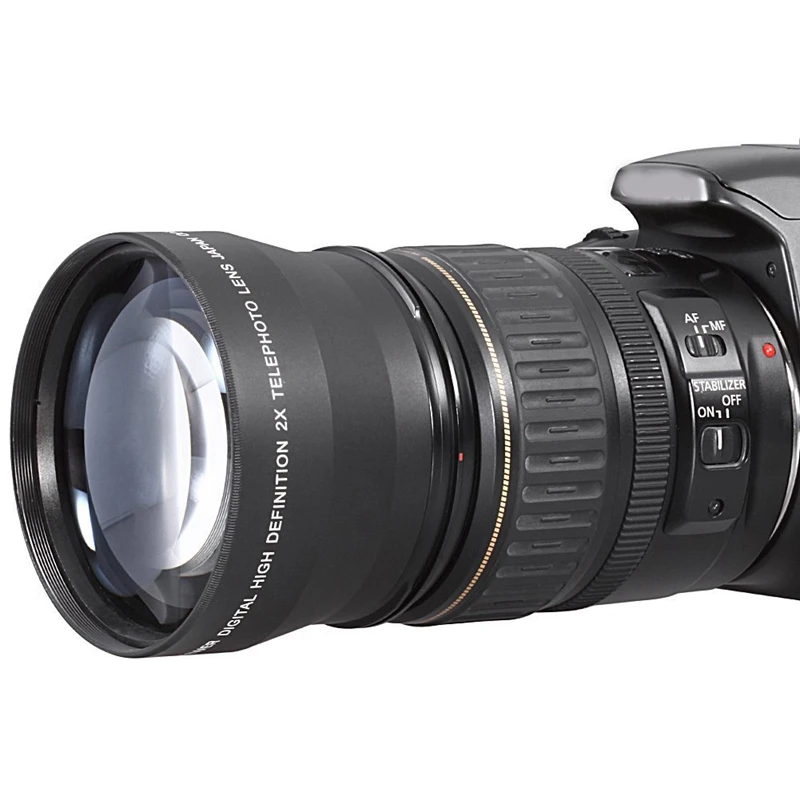 Телеобъектив 55 мм 2X для Canon Nikon Sony Pentax 18-55 | Электроника