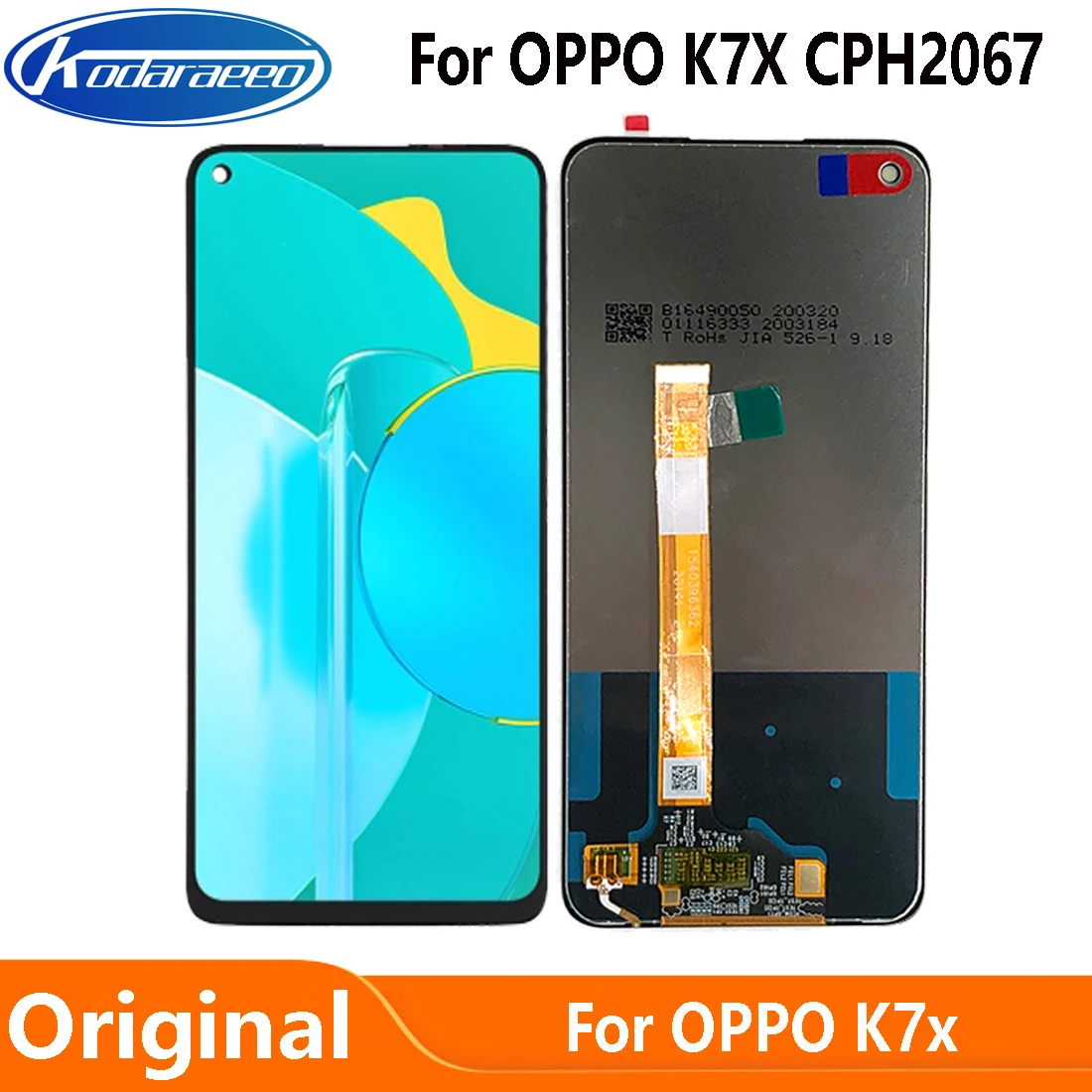 

Оригинальный дисплей для замены 6,5 "ЖК-дисплея OPPO K7x dh00