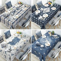 1pc nordic geometric table cloth antependium table cover dust proof tablecloth decoration home textile without cushion covers
