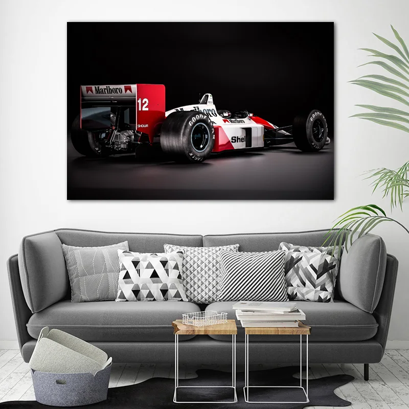 Mclaren Honda MP4 4 классическая формула 1 гоночные спортивные плакаты и репродукции, настенное искусство холст картины для декора гостиной