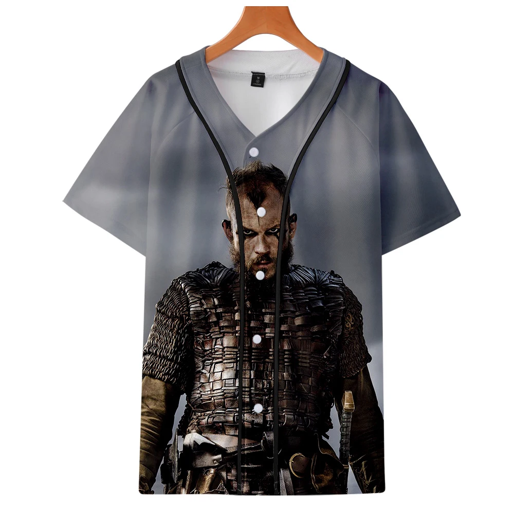 Мужская бейсбольная куртка с длинным рукавом Viking модная принтом уличная размера