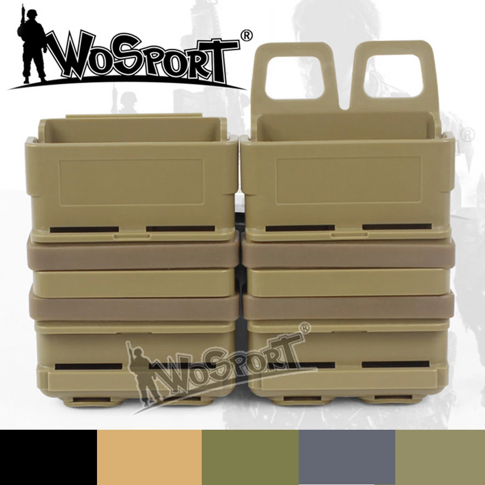 

Paintball Airsoft Pouch Fast Mag Pouch Airsoft AR15 M4 5.56 Molle System Tactical Military Molle Clip Magazine Holder Pouch