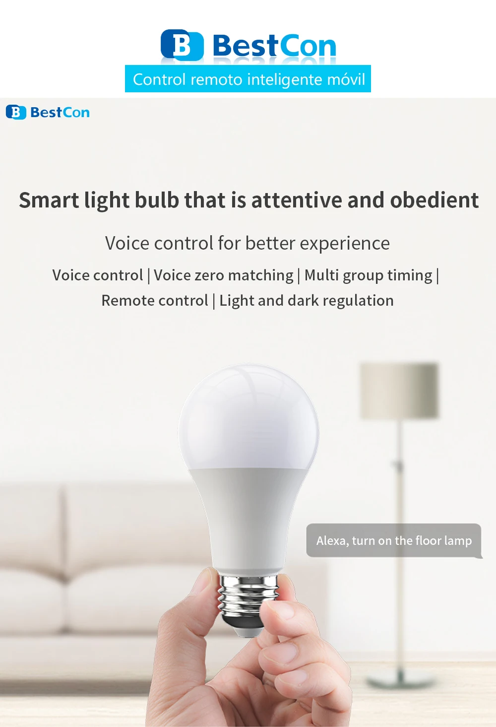 4 шт. умная светодиодная лампочка BroadLink BestCon LB1 Wi-Fi с регулированием яркости