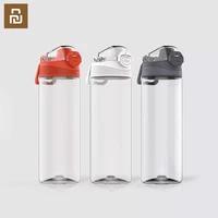 youpin sports cup with safety lock tritan sport water bottle portable bottle for drinking tea mug outdoor sport camping supplies