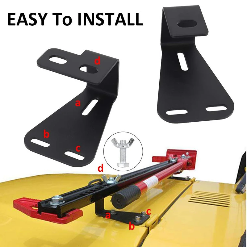 Высокий подъемный домкрат Крепление Шарнир монтажный капот кронштейн Hi-Lift Jack для Jeep Wrangler CJ 1944-1986/YJ 1987-1995/TJ 1997-2006(пара