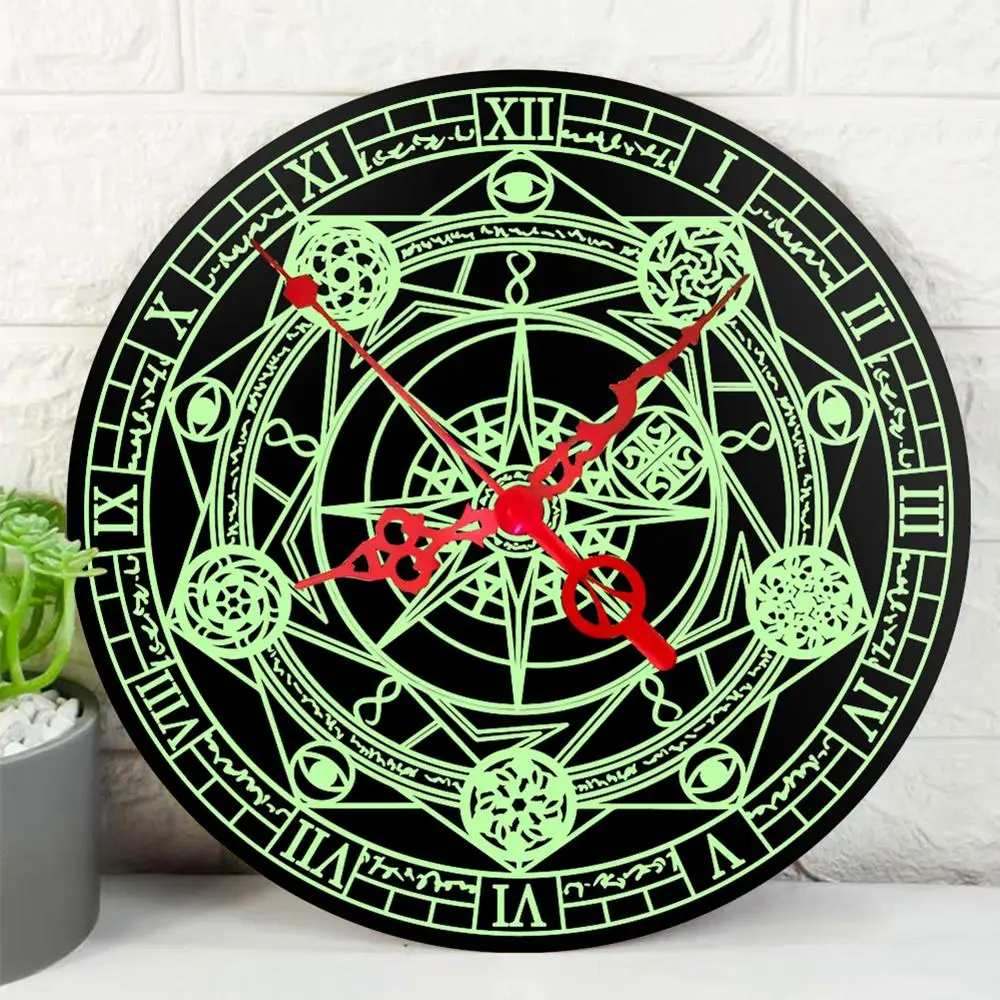 

12 Inch Luminous Wall Clock Silent Wooden Design Wall Clock Dark Night Nordic Fashion Wall Clock without Tick Clock