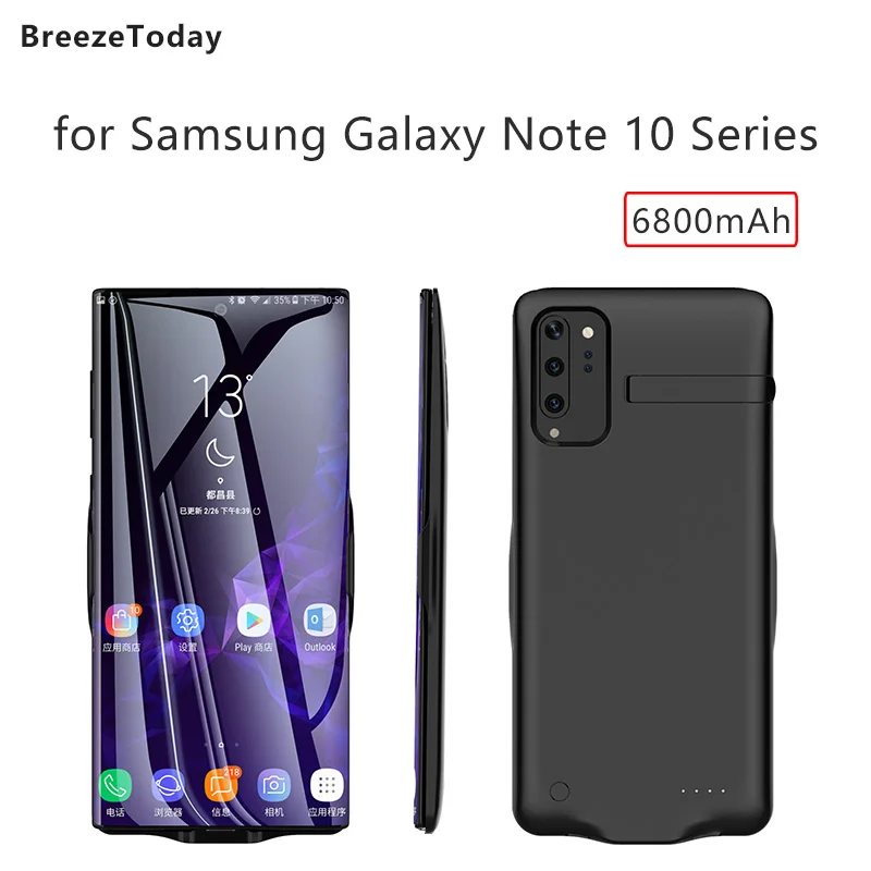 Чехол с внешним аккумулятором для Samsung Galaxy Note 10 Plus + чехол зарядным устройством |