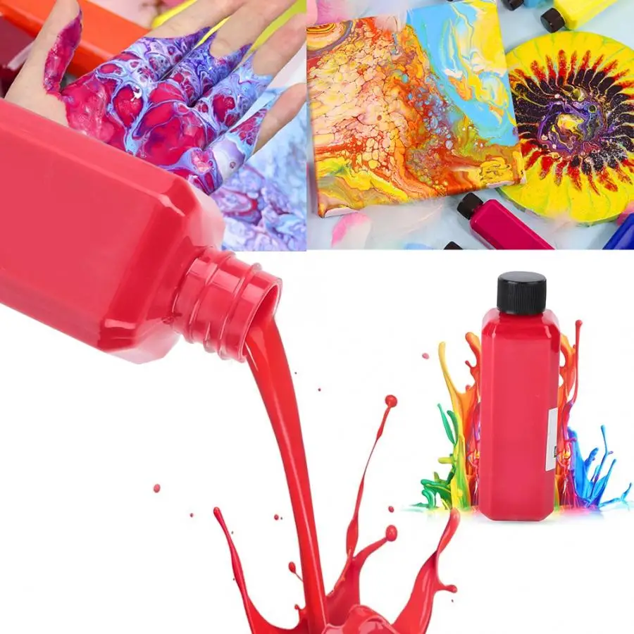 100 мл целлюлярная жидкая краска бутылка с пигментом упаковка дети сделай сам