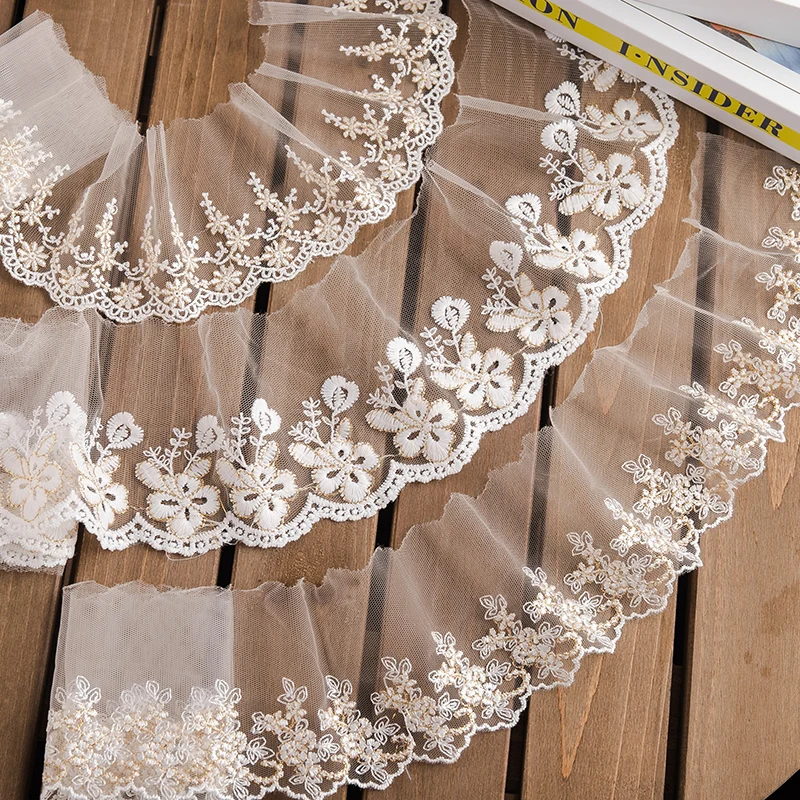 Кружевная лента для поделок 2 ярдов/партия аксессуары шитья ширина 9/11 см