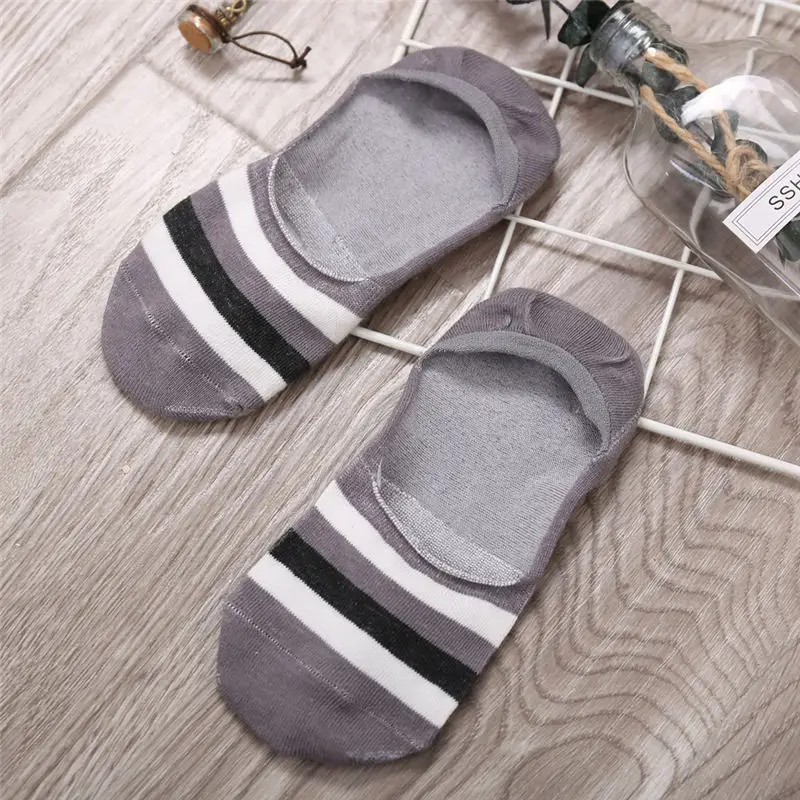 

Silicone Non-slip Invisible Socks Men's Cotton Socks Ultra-thin Shallow Socks Breathable Summer Boat Socks for Student Male