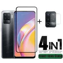4-in-1 For OPPO A94 Glass For OPPO A94 Tempered Glass Full Screen Protector For OPPO Realme 6 7 8 Pro C11 X3 C21 A94 Lens Glass