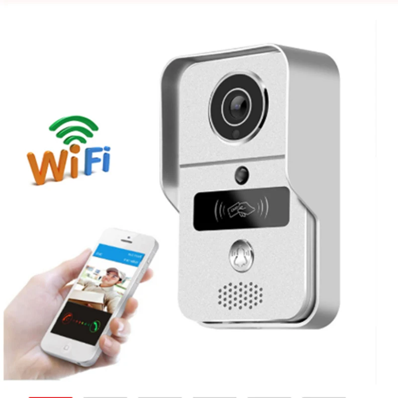 WiFi смарт-Беспроводной дверной звонок безопасности HD 720P визуальное вызывное