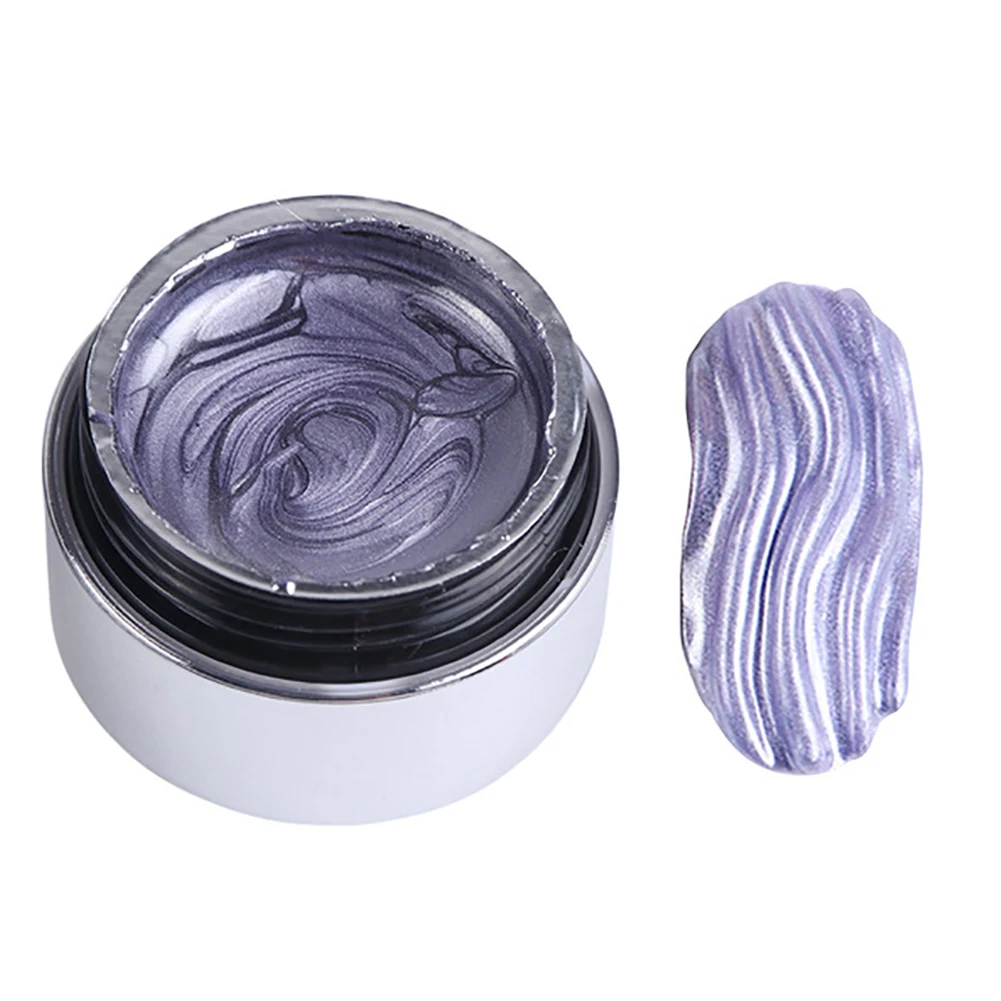 6 мл металлический зеркальный Гель лак для ногтей проволочный рисунок