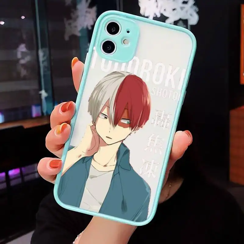 

My hero academia Phone Cases Matte For iPhone 12 Mini 11 Pro XR XS Max 7 8 Plus X Hard PC Back Cover