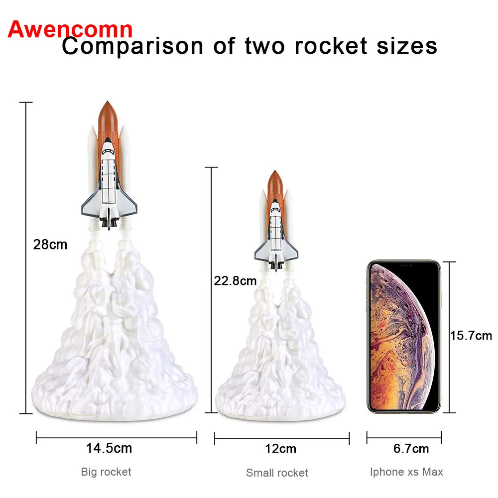 Космический Шаттл искусственная кожа в носветильник 3D печать для любителей