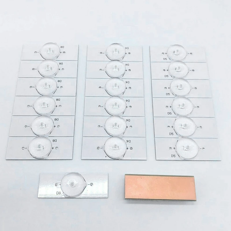 20 шт 6V SMD лампы бусины с оптический объектив фильтра для Светодиодный ТВ ремонт