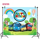 Фотофоны GFUITRR Tayo с маленьким автобусом, фоны для фотосъемки на день рождения, фотофоны, светофор, радужная фотобудка, реквизит