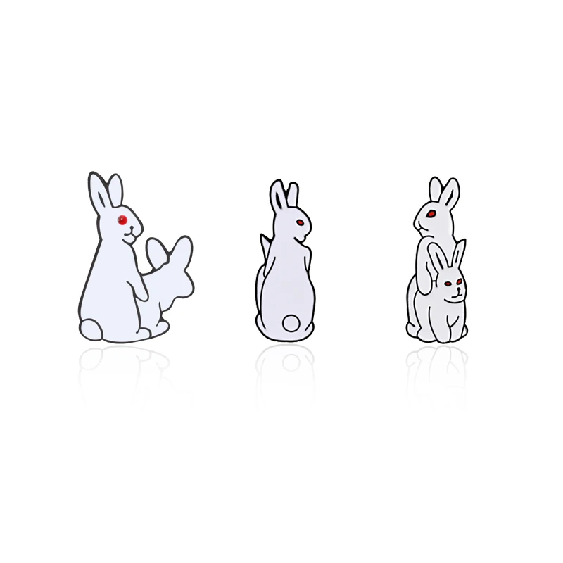 Креативная забавная белая эмалированная металлическая пряжка в виде злого