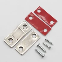 4pcs strong magnetic door catch latch ultra thin with screw for closet cupboard furniture hardware
