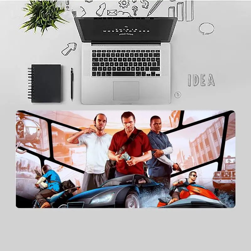 

GTA gaming Natural Rubber Gaming mousepad Desk Mat Desk Table Protect Game Office Work Mouse Mat pad Non-slip Laptop Cushion