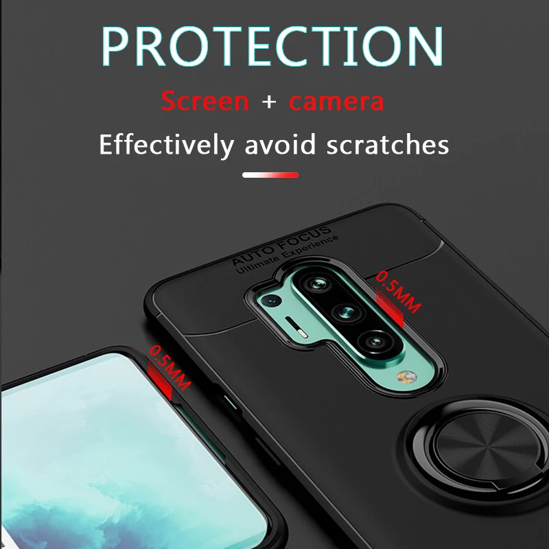 Роскошный защитный чехол для OnePlus 8 Pro силиконовый ударопрочный 7 6T мягкий