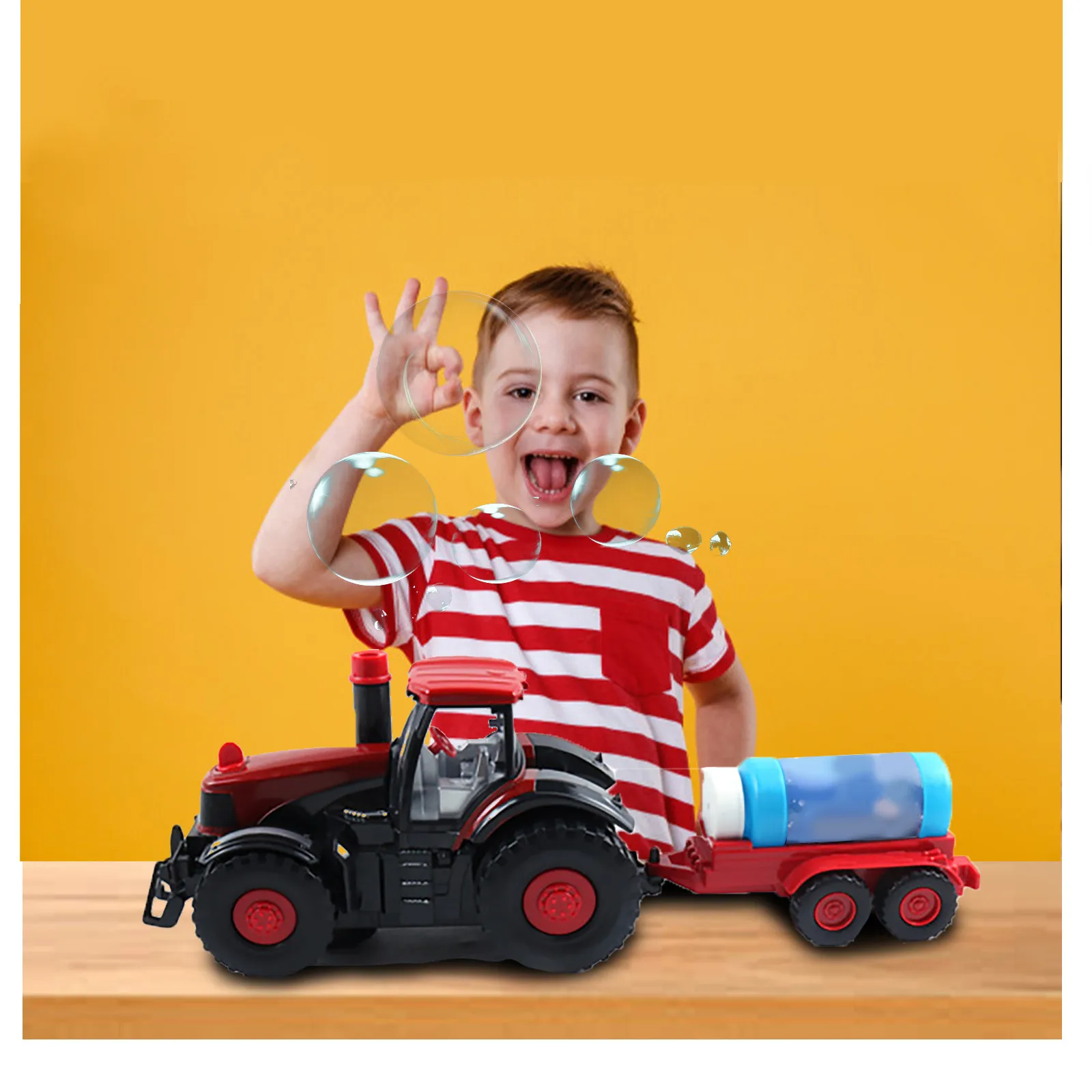 

Toy Car Bubble Blowing Farm Tractor With Lights Sound Children Machines Car Toys Truck Vehicles Figure Blazed Toys For Kid Hot