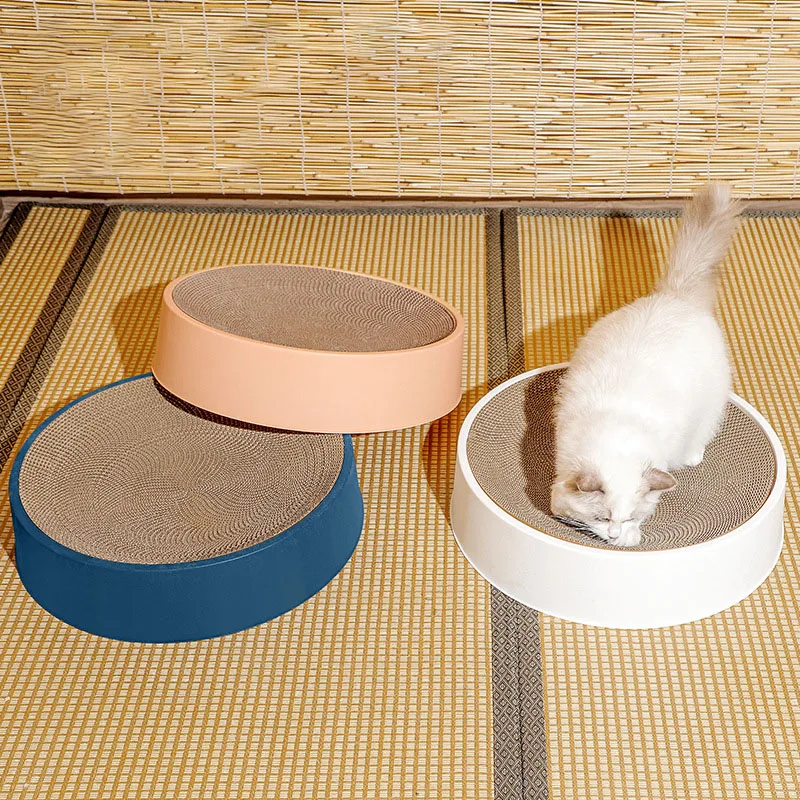 Круглый Компас игрушка для кошек защита мебели гофрированная доска когтей