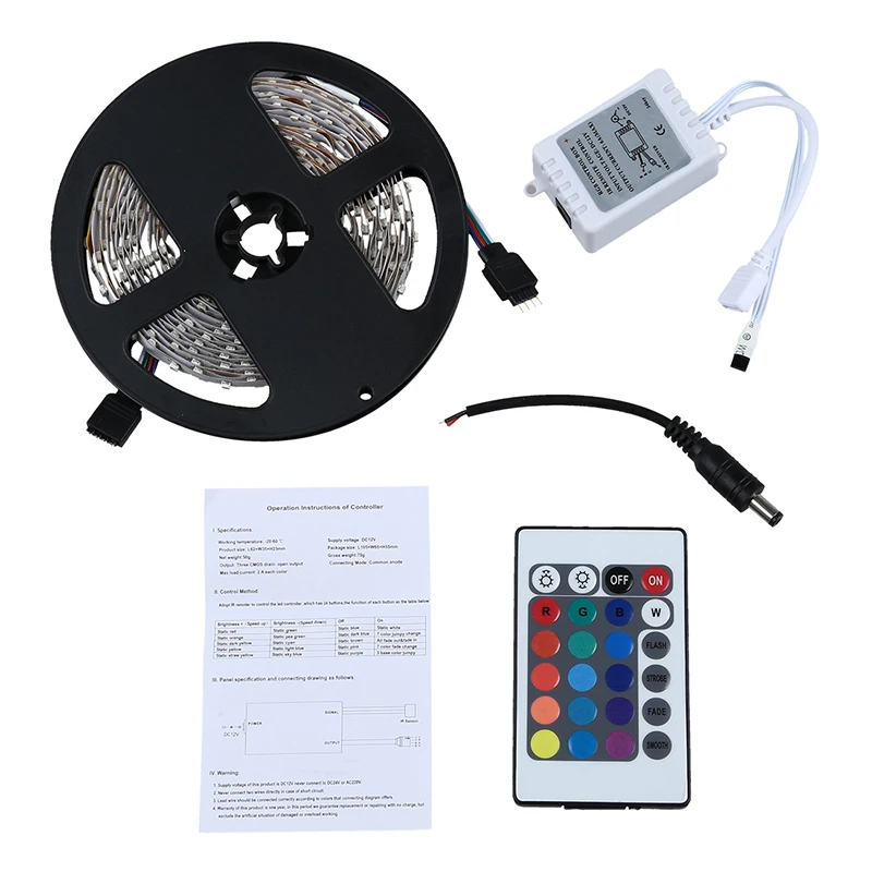 

5M STRIP RIBBON FLEXIBLE LIGHT 3528 SMD 300 LED RGB