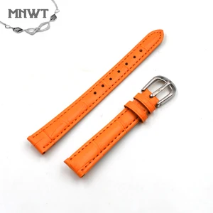 Ремешок MNWT из натуральной кожи для наручных часов, быстросъемный браслет, 5 цветов, 12 мм
