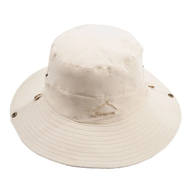 

Double Sided Available Outdoor Brim Sun Fisherman Hat Summer Fishing Tourism Men's Bucket Hat Breathable Sun Protection Cap