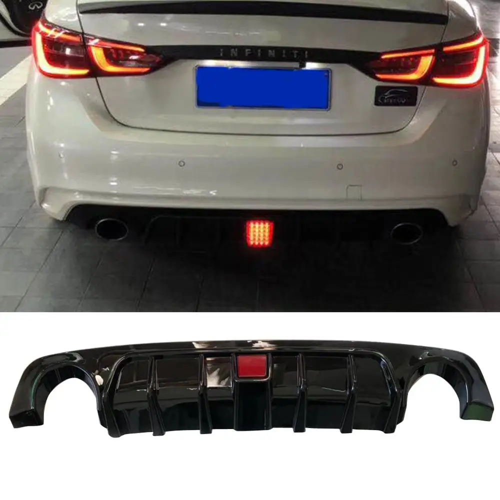 Задний спойлер из АБС-пластика диффузор для багажника со светодиодной