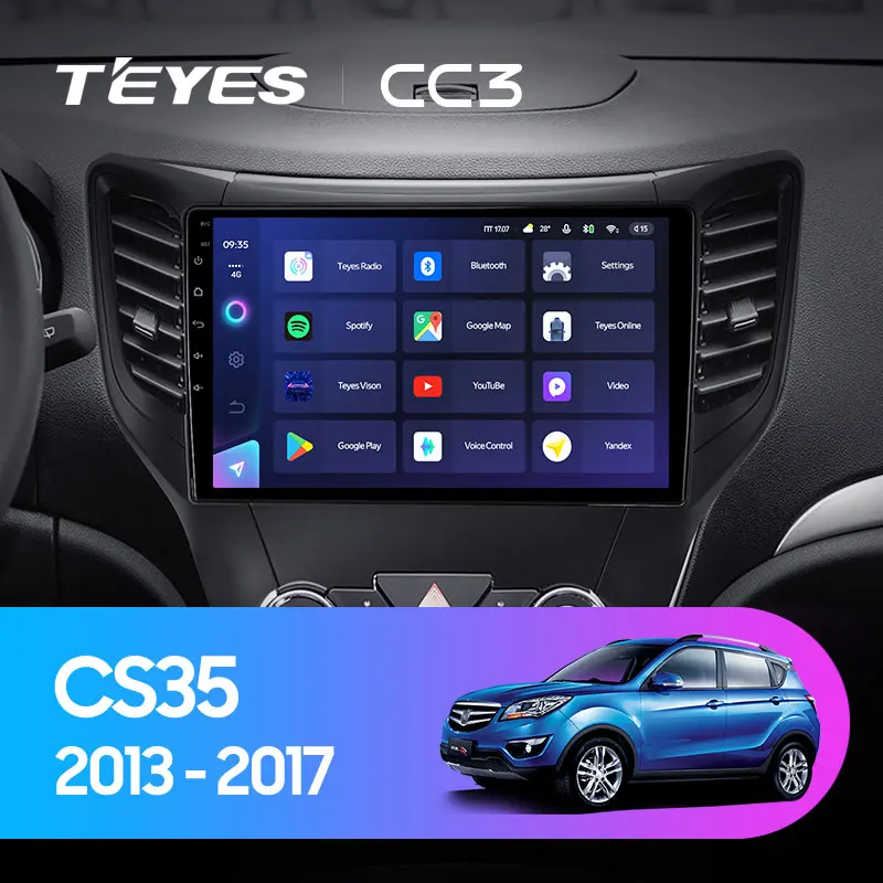 TEYES CC3 Штатная магнитола For Чанган Changan CS35 2013 - 2017 до 8-ЯДЕР 6 + 128ГБ 27EQ DSP автомагнитола