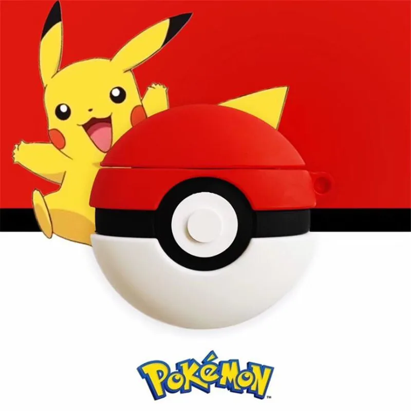 Японский аниме Poke Ball Airpods Сумка косплей 3D значок Bluetooth гарнитура силикагель