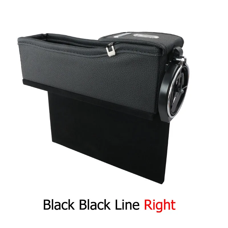 black line right Ipocket 2,0 автомобильный Органайзер премиум-класса, ящик для хранения автомобильный органайзер для хранения с держателем для напитков, аксессуары для интерьера - Название цвета: black line right
