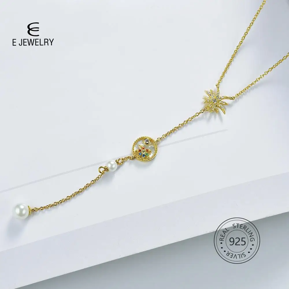 E ювелирные изделия 925 Стерлинговое Серебро фейерверк Ожерелье Подвеска женское