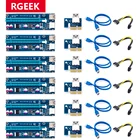 Usb 3.0 Ver 009S Pci-E Райзер расширения PCIE Райзер PCI Express x16 x8 x4 x1 адаптер карта Sata 15 Pin до 6 Pin кабель разветвителя питания