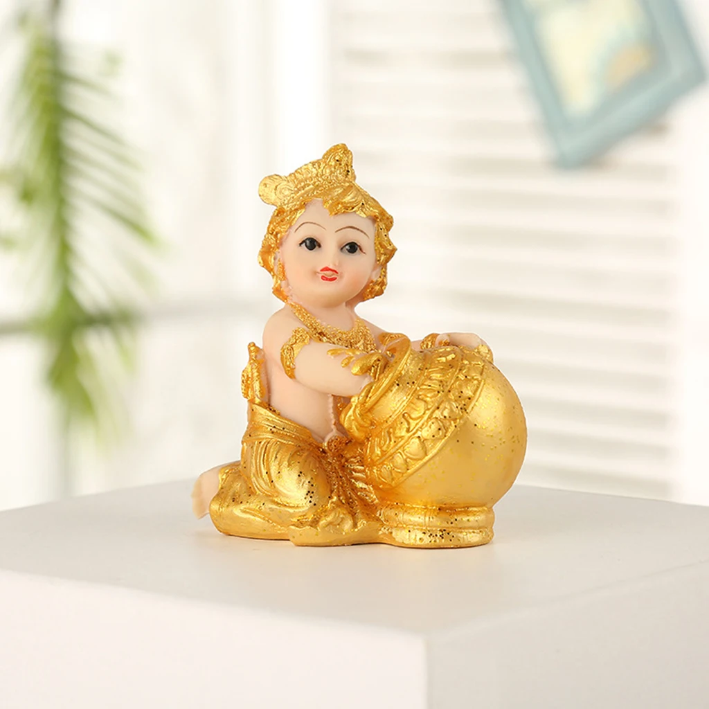 

Gold Rush Enfant Figurine Collectable Resin Statue Tabletop Shelf Decoration
