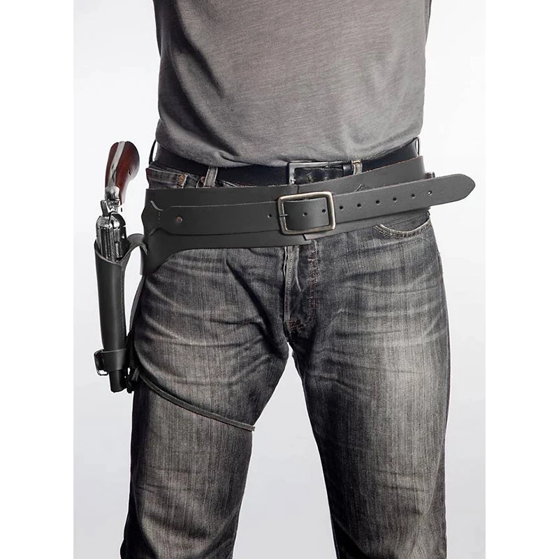 Кобура для пистолета в стиле стимпанк старого Дикого Запада кожаный ремень