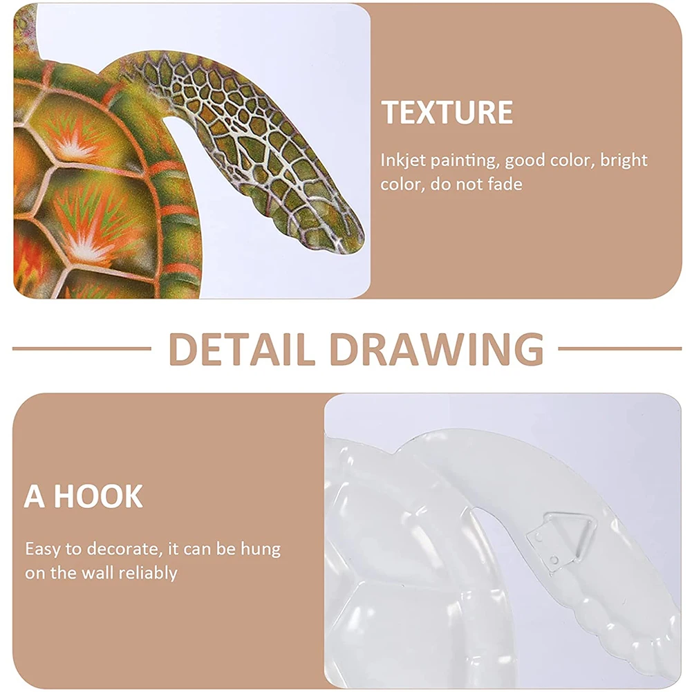 Морская черепаха Настенный декор железные животные рамка для спальни картины